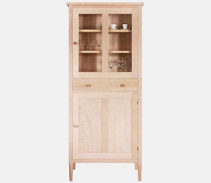 キュリオキャビネット W75cm D39cm H175cm -北の住まい設計社