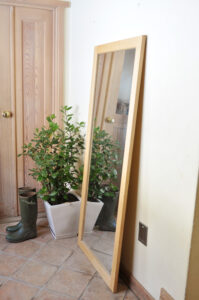 北の住まい設計社　ミラー　鏡　ウォールミラー　パイン材 スタンダード ミラー W68cm D2.5cm H161cm -北の住まい設計社